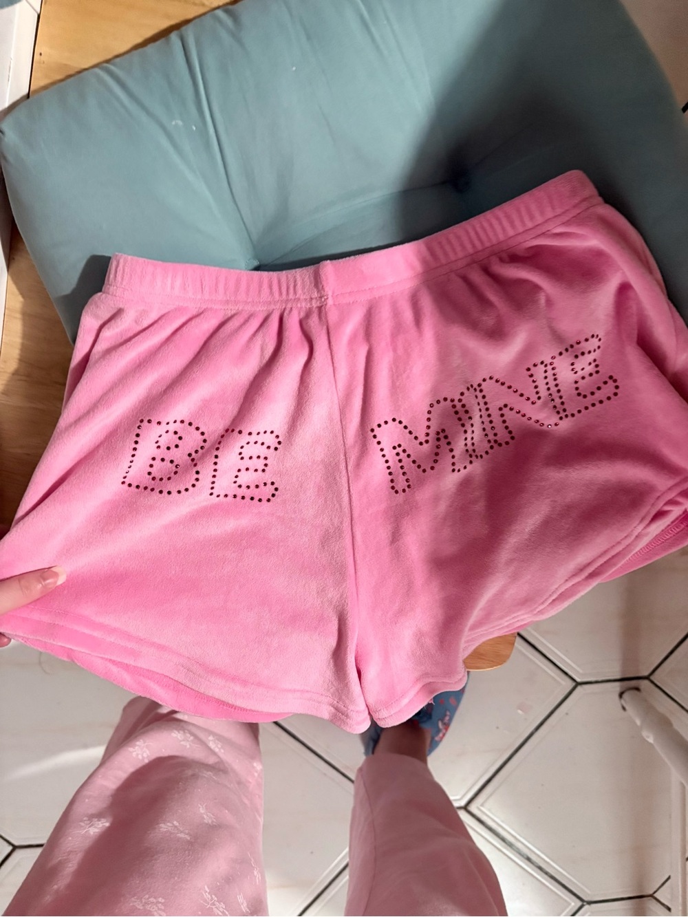 Pink 'Be Mine' Lounge Shorts